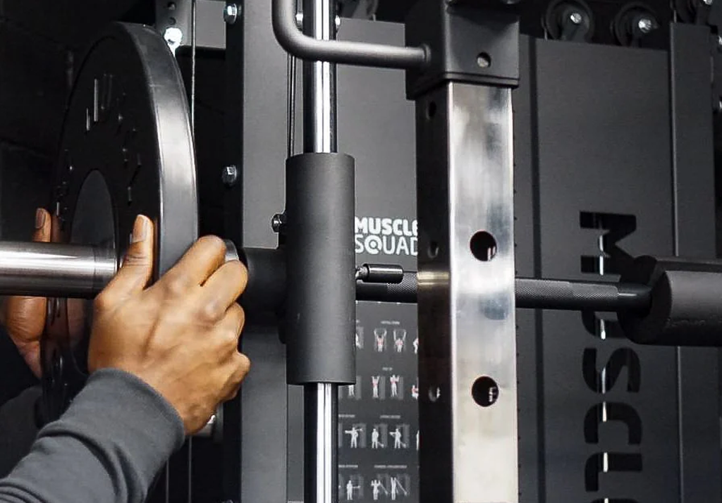 How much does a smith machine bar weigh?