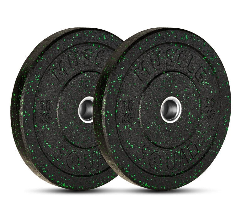 Coloured Crumb Rubber Bumper Weight Plates MuscleSquad