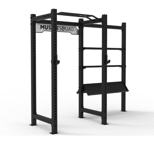 MuscleSquad Phase 3 Power Rack With Storage