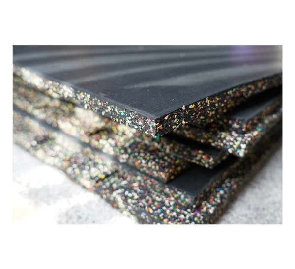 MuscleSquad Gym Floor Rubber Tiles close up