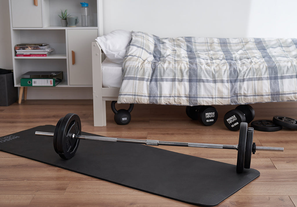 how to set up a home gym in your bedroom