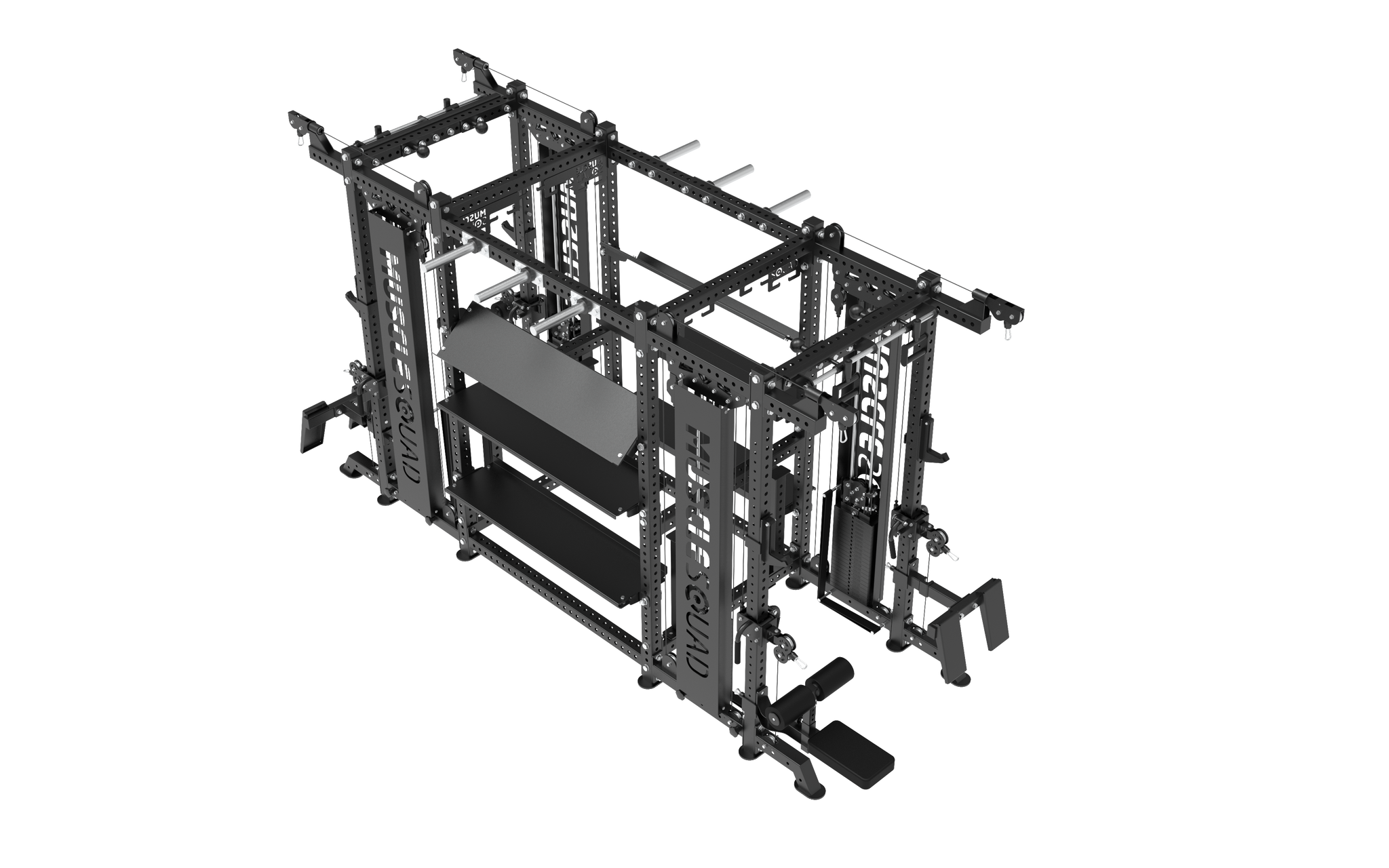 MuscleSquad Phase 4 Custom Rack