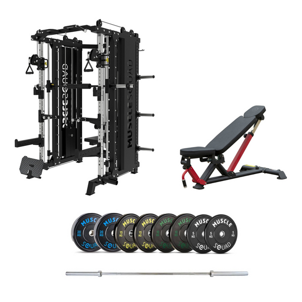Advanced Multi-Functional Trainer, Bench, Barbell and Weights Packages