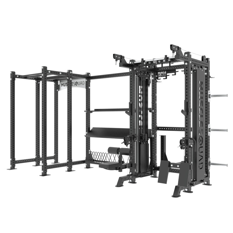 P4 power rack cable attachment and storage
