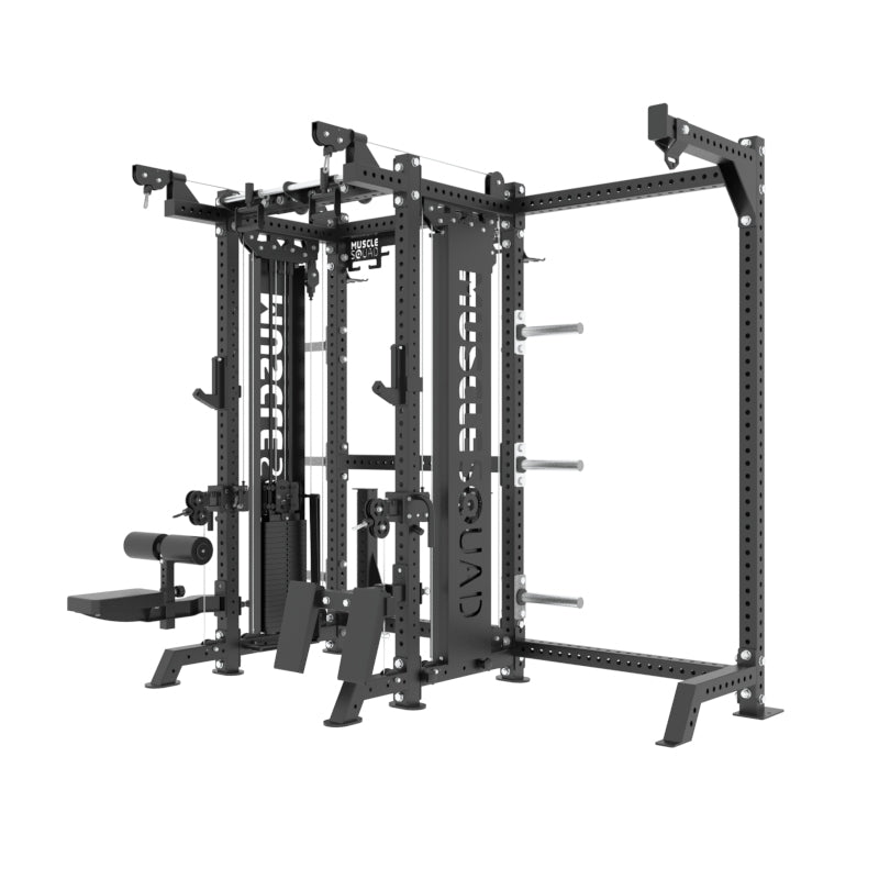 MuscleSquad Phase 4 Cable Equipped Multi Functional Rack With Punch Bag Attachment
