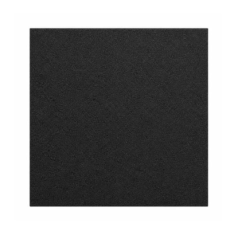 Black rubber gym flooring tile