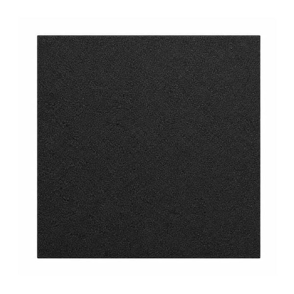 Black rubber gym flooring tile