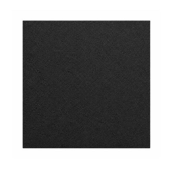 Black rubber gym floor tile