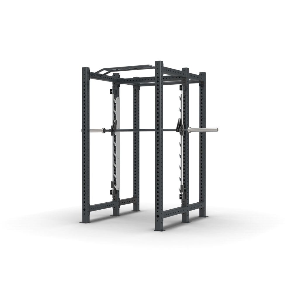 Six post power rack with smith machine