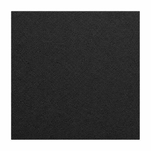 Gym Flooring - Black Rubber Floor Tiles 1m x 1m