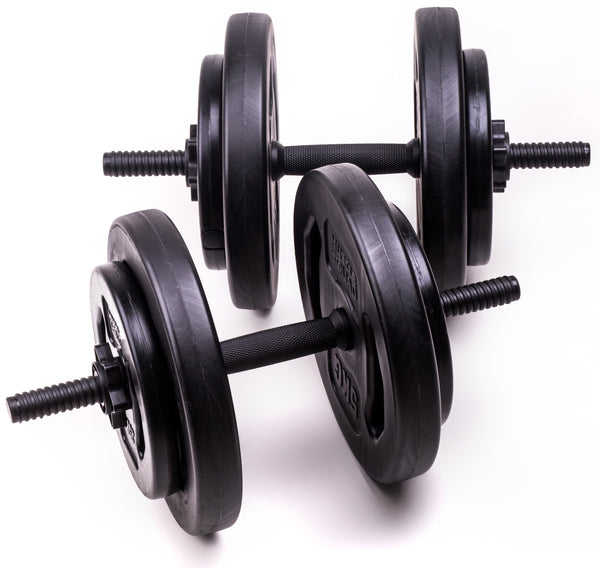 MuscleSquad Vinyl Adjustable Dumbbells 25kg MuscleSquad