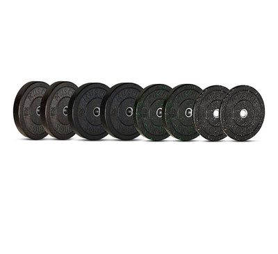 Olympic rubber discount bumper plate set