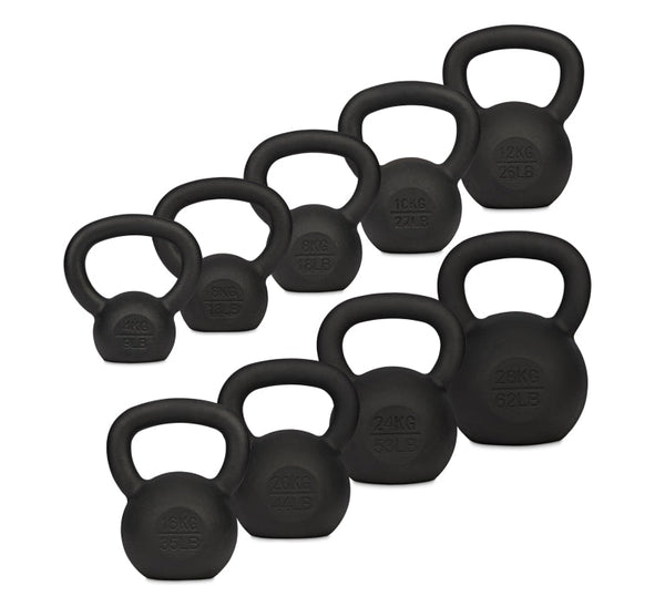 MuscleSquad Cast Iron Kettlebells 4kg - 28kg back