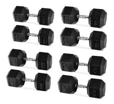 Hex Rubber Dumbbell Sets MuscleSquad