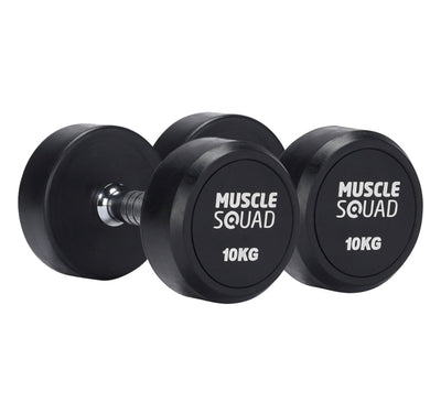 Round Rubber Dumbbell Pairs