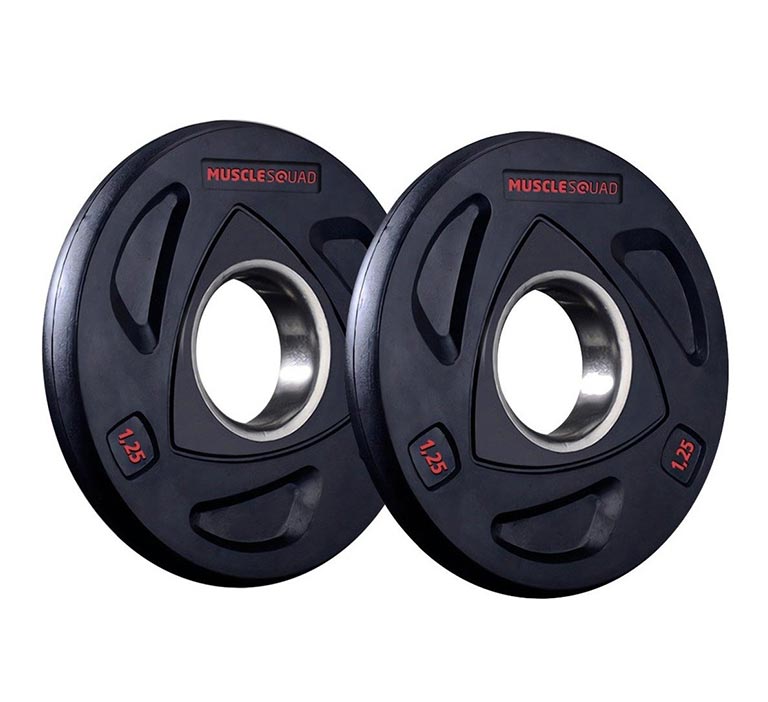 Rubber Tri-Grip Weight Plates